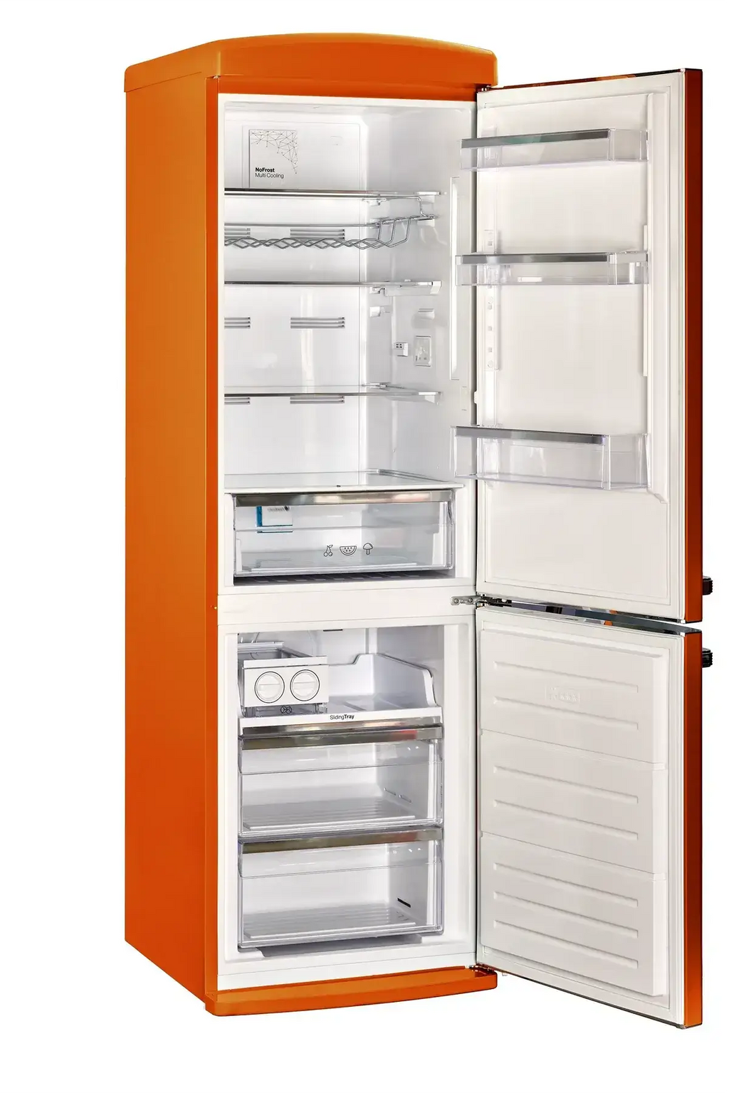 Unique 12 Cu/Ft 340L Classic Retro Bottom Mount Refrigerator