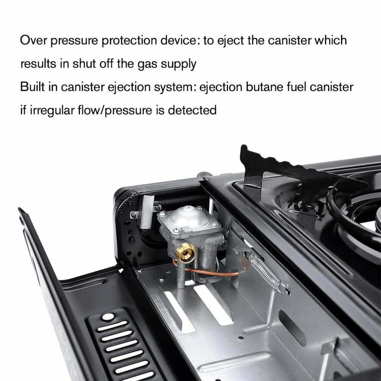 Camplux Duel Fuel (Propane And Butane) Portable Outdoor Camping Gas Stove, Single Burner with Carry Case