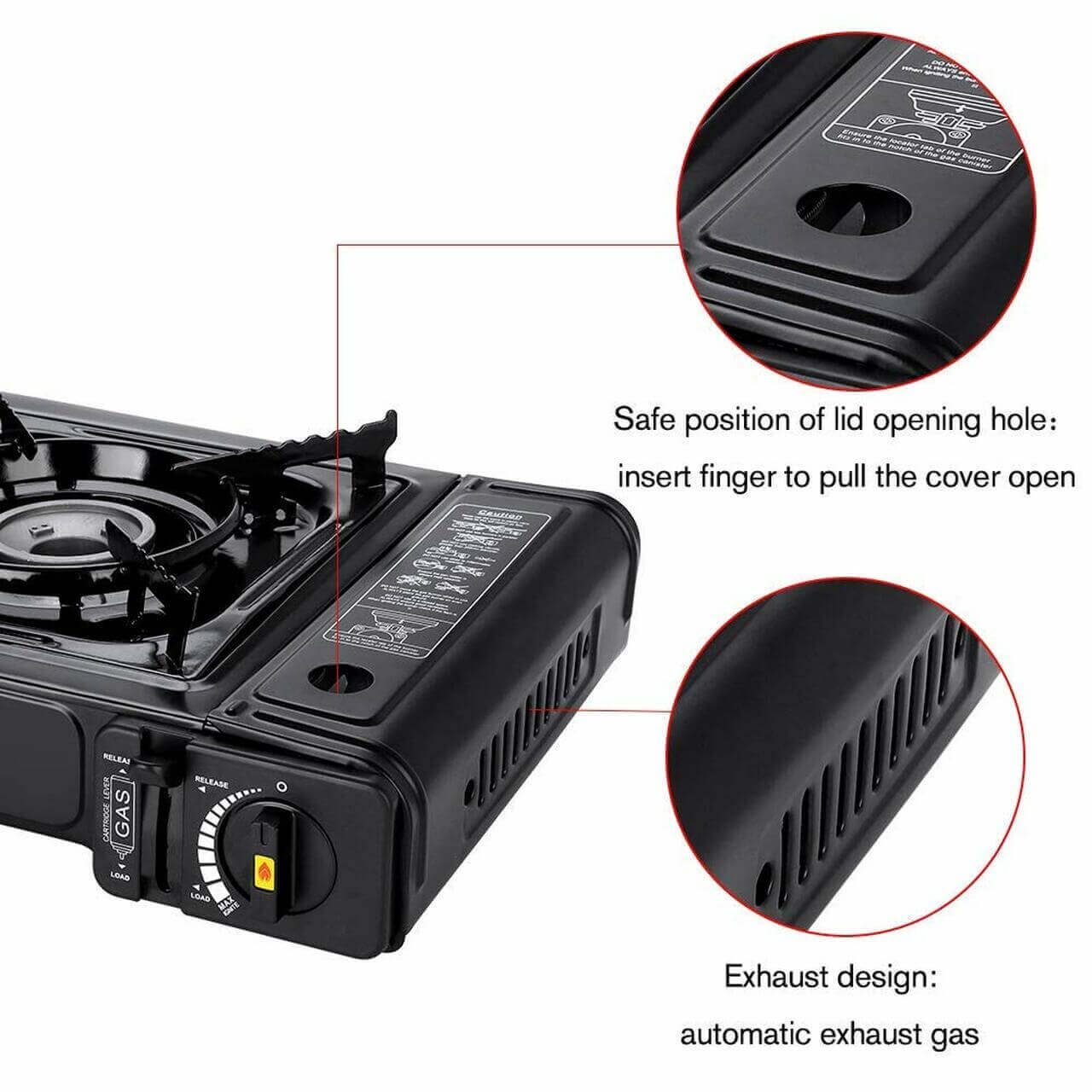 Camplux Duel Fuel (Propane And Butane) Portable Outdoor Camping Gas Stove, Single Burner with Carry Case
