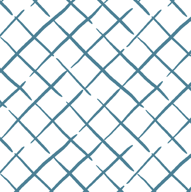 Bahama Court Trellis Reverse Unpasted Wallpaper - Pool Blue