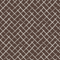 Bahama Court Trellis Unpasted Wallpaper - Chocolate Brown