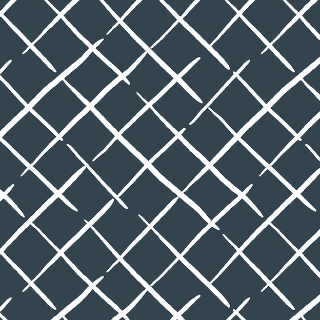Bahama Court Trellis Unpasted Wallpaper - Navy Blue