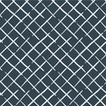 Bahama Court Trellis Navy Blue Outdoor Fabric by the Yard