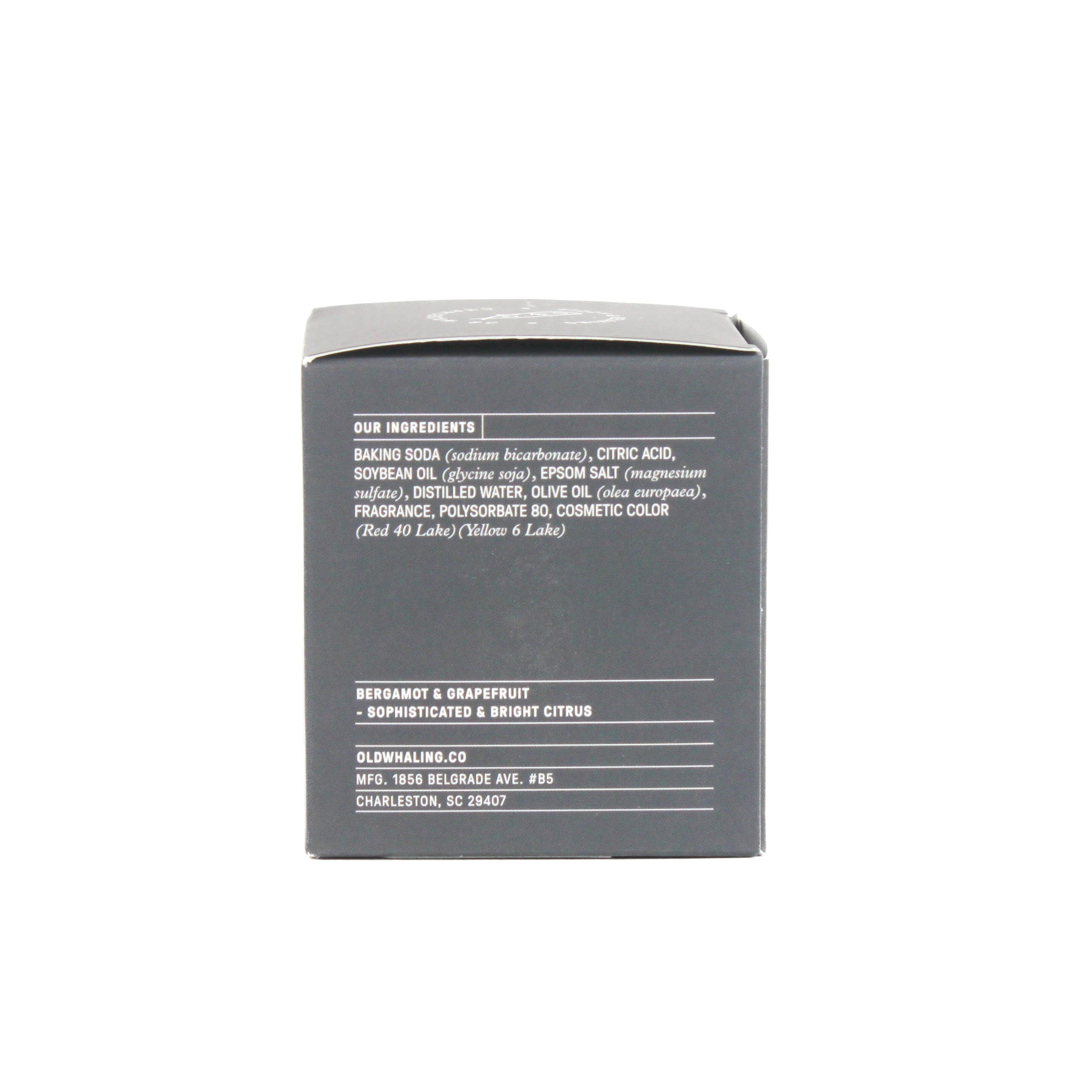 Bath Bomb - Bergamot & Grapefruit (Charcoal Grey)