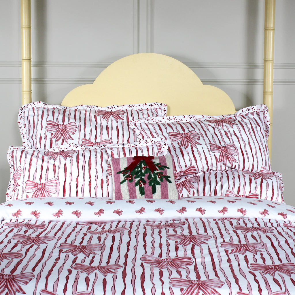 Stripes and Bows Duvet Cover