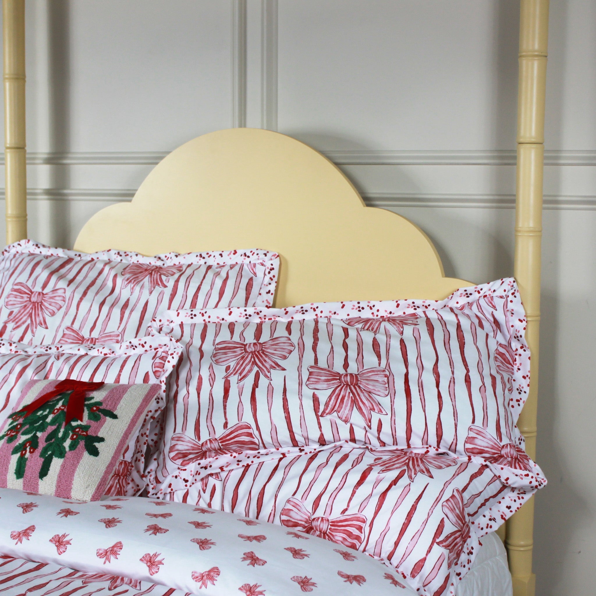 Stripes and Bows Shams