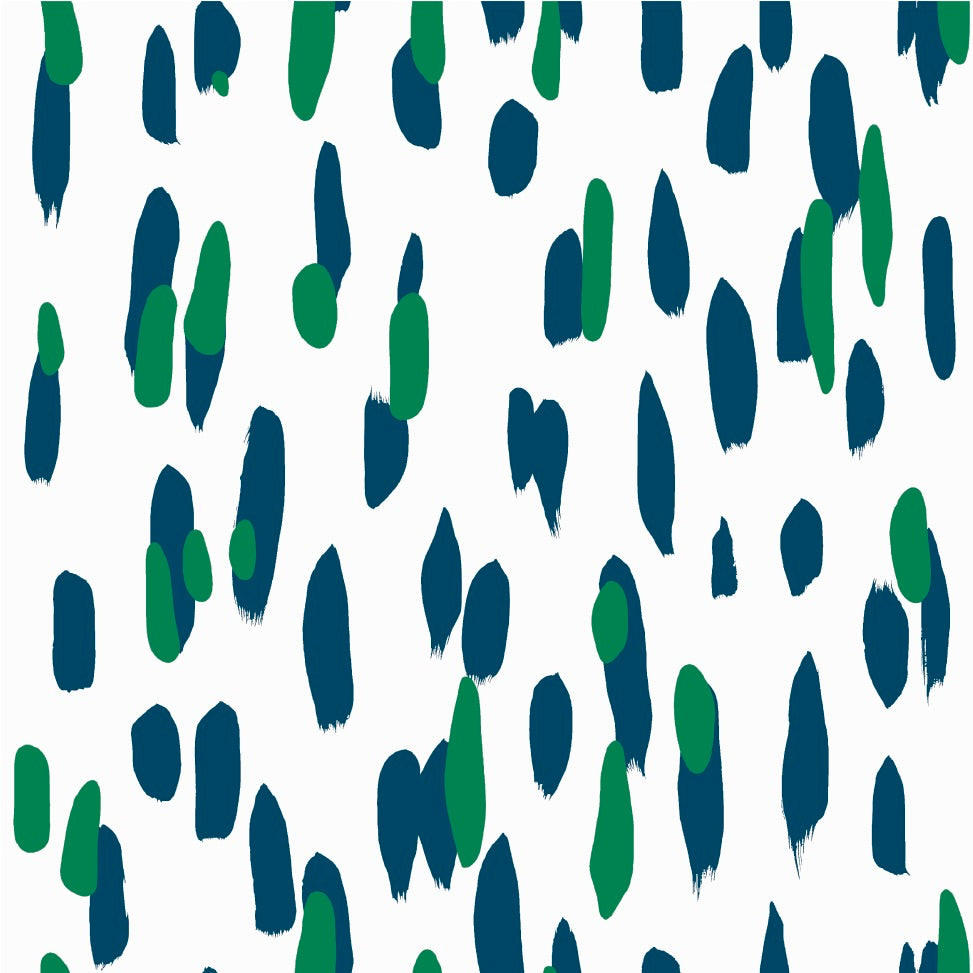 Club House Brushstroke Fabric - Forest Green