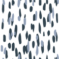 Club House Brushstroke Fabric - Navy Blue