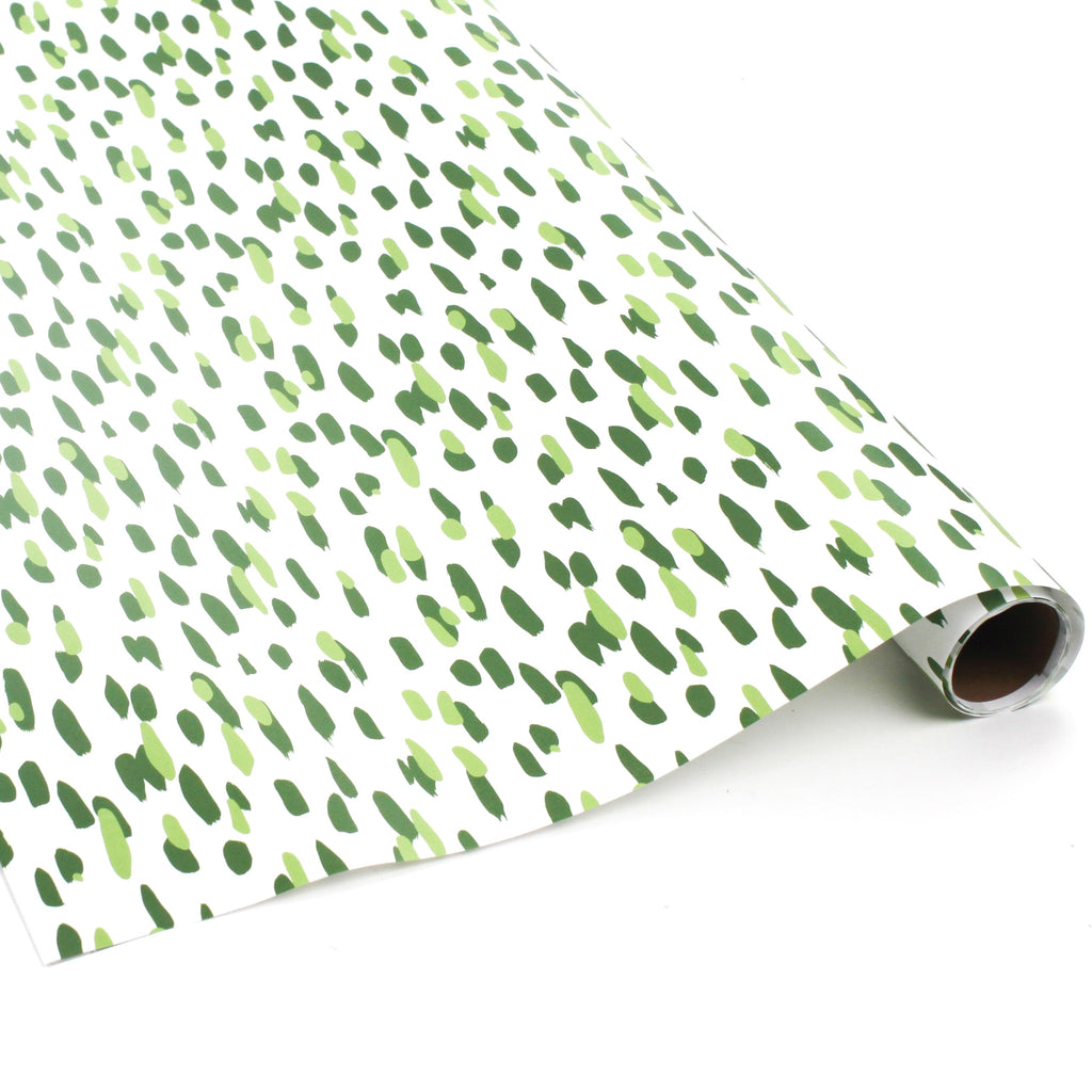 Club House Green Brushstroke Gift Wrapping Paper