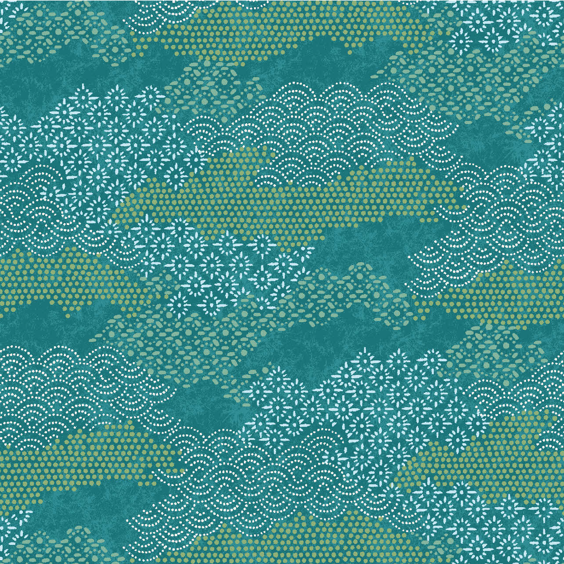 Shoal Bay Fabric - Jungle Green