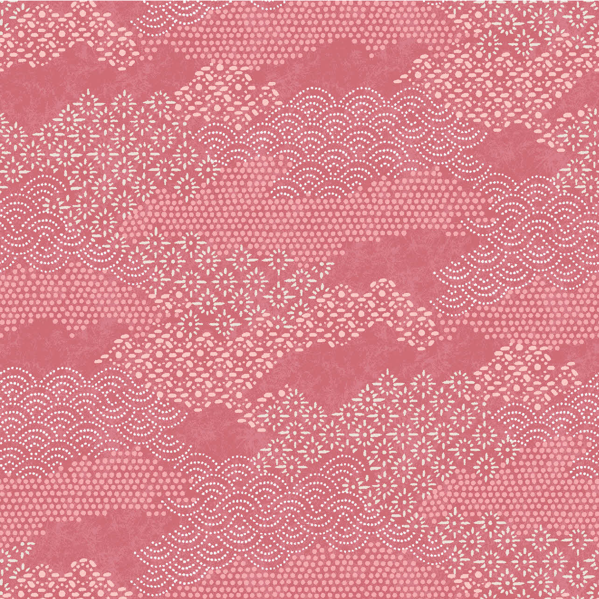 Shoal Bay Fabric - Rhubarb