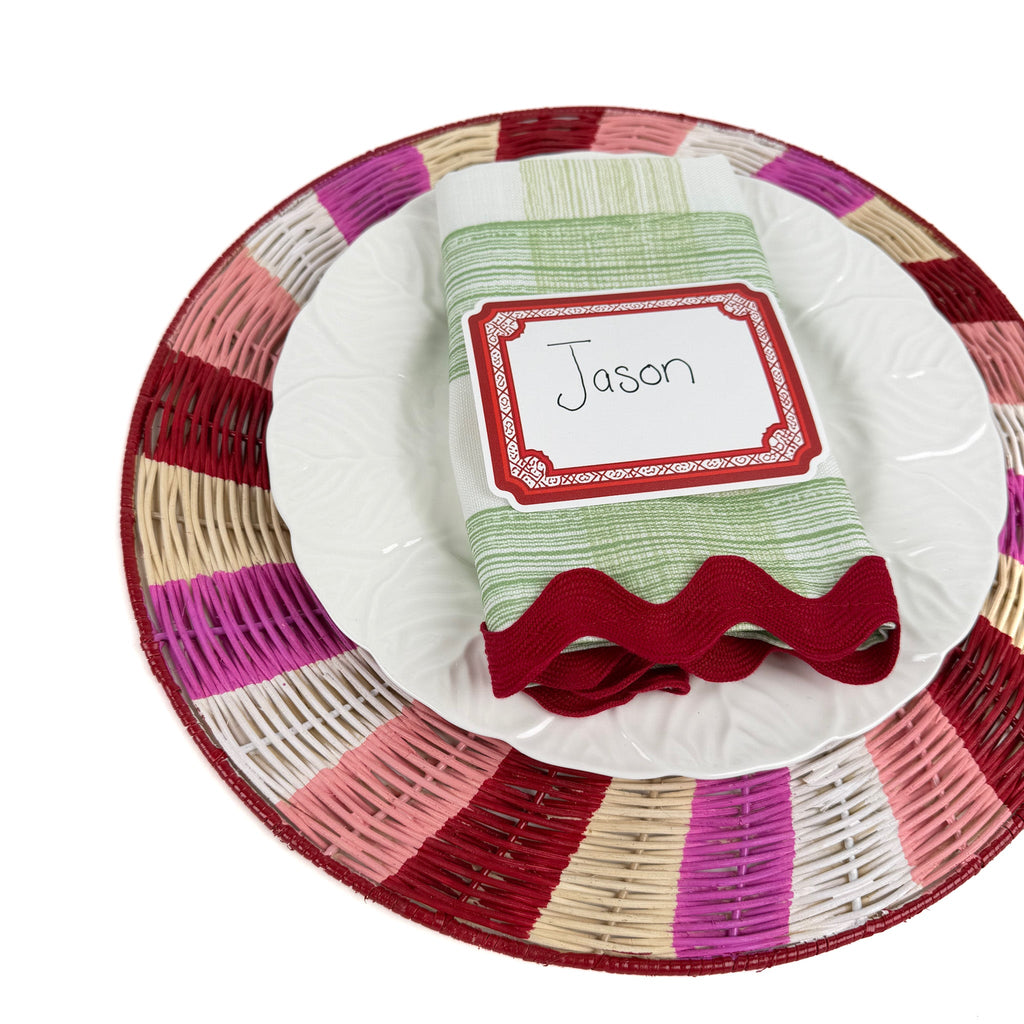 Geranium Place Cards, Set of 12