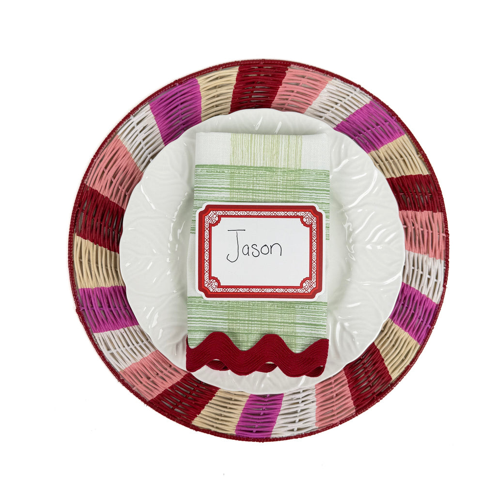 Geranium Place Cards, Set of 12