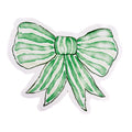 Shaped Bow Paper Placemats - Green, Set of 12