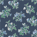 Painswick Hall Fabric - Indigo Blue
