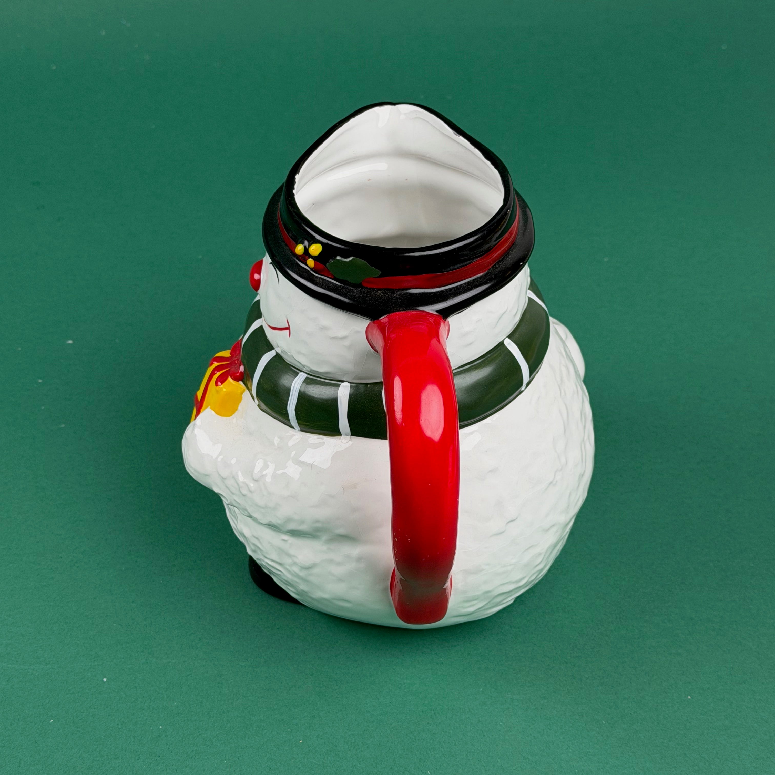 Snowman Christmas Ceramic Pitcher