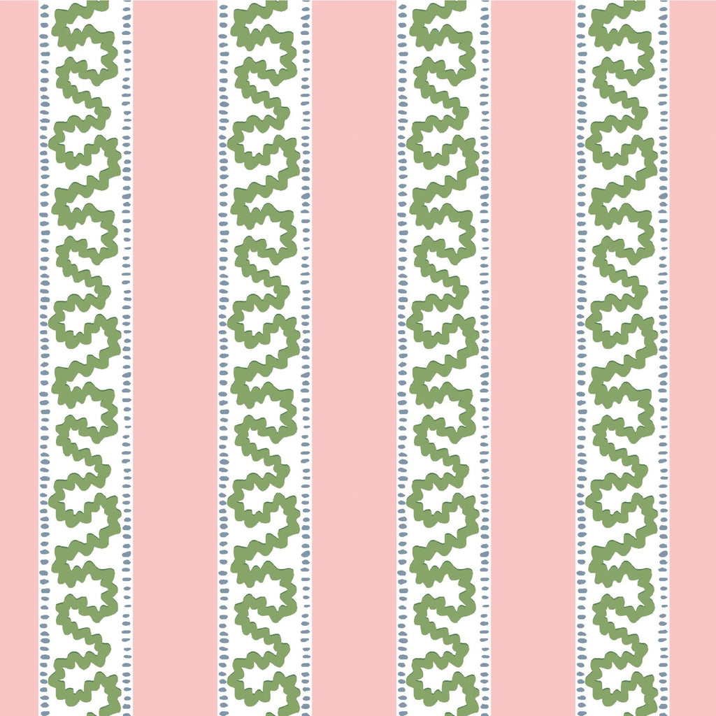 Harbor Trail Unpasted Wallpaper - Bahama Pink