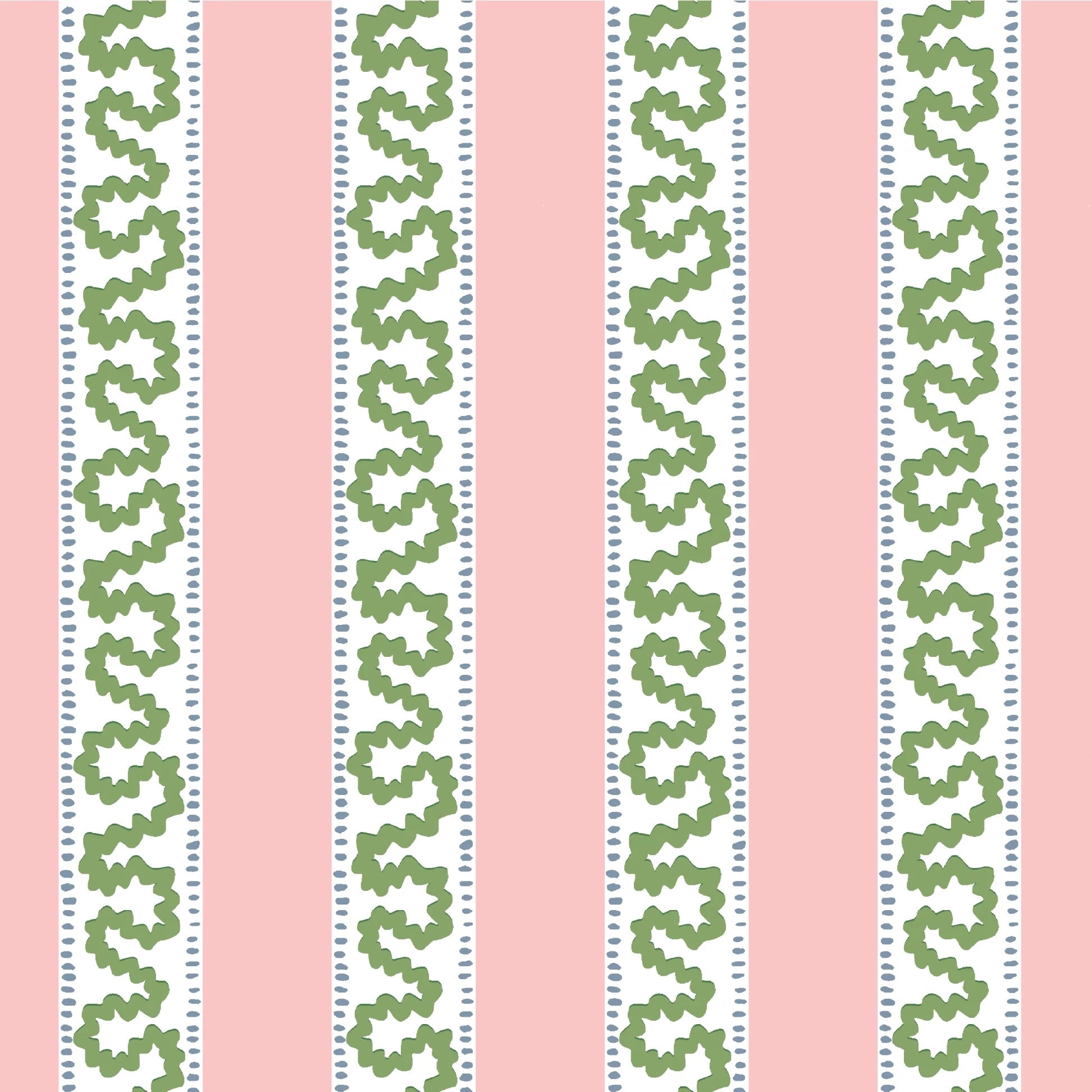 Harbor Trail Unpasted Wallpaper - Bahama Pink