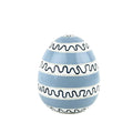 Harbor Trail 8" Tole Large Decorative Easter Eggs - Blue