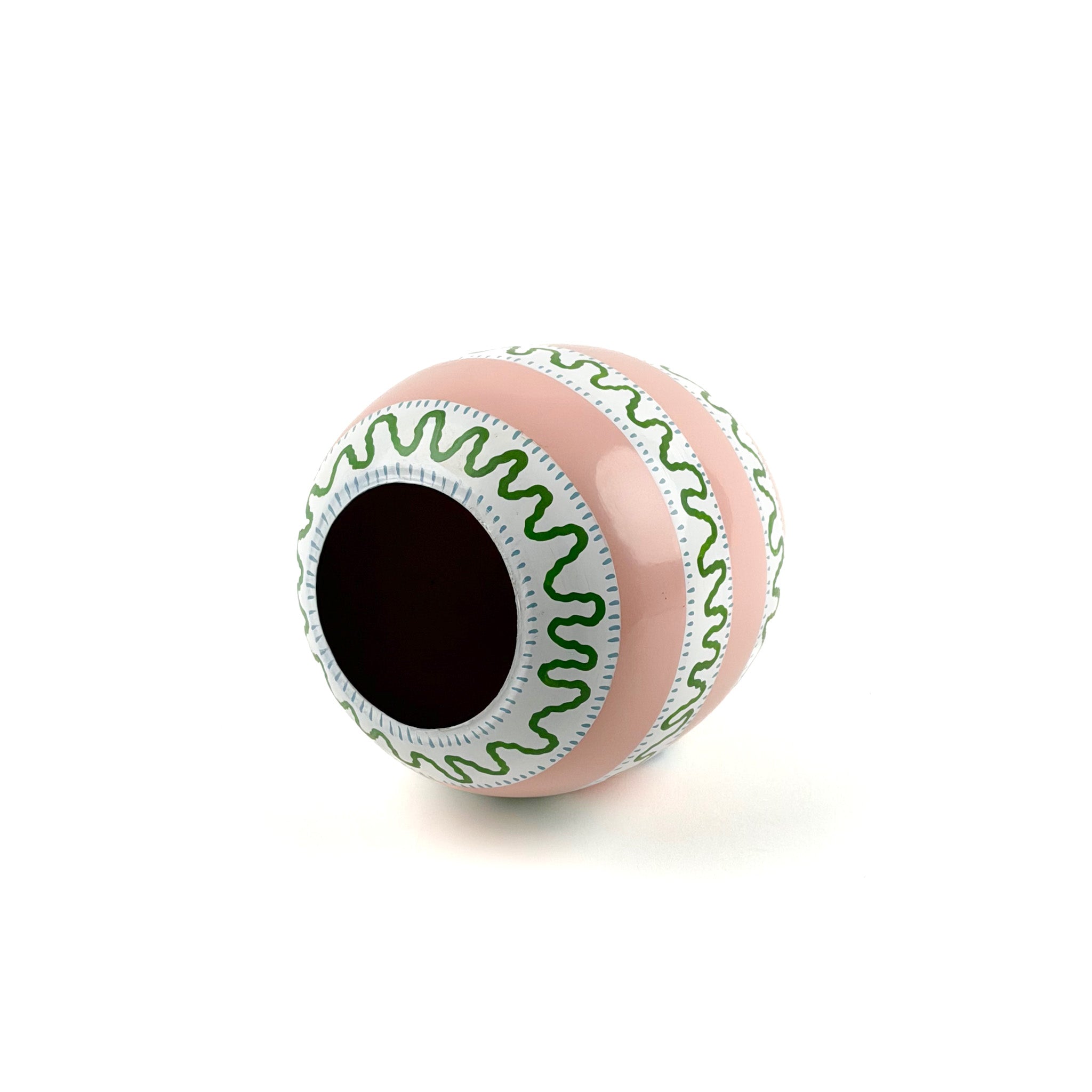 Harbor Trail 8" Tole Large Decorative Easter Eggs - Pink