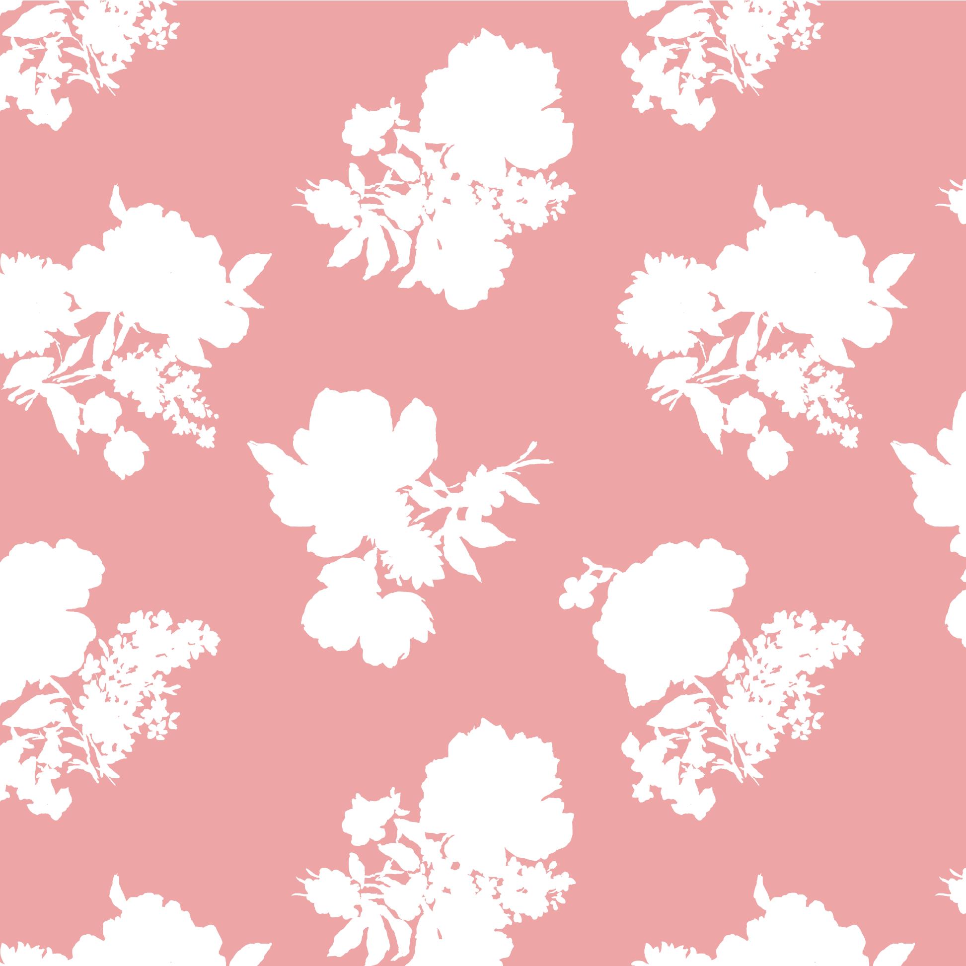 Swans Island Silhouette Fabric - Southampton Pink