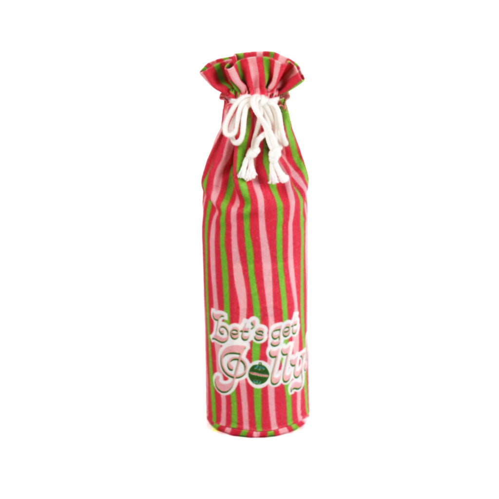 Christmas Wine Gift Bags - Let's Get Jolly