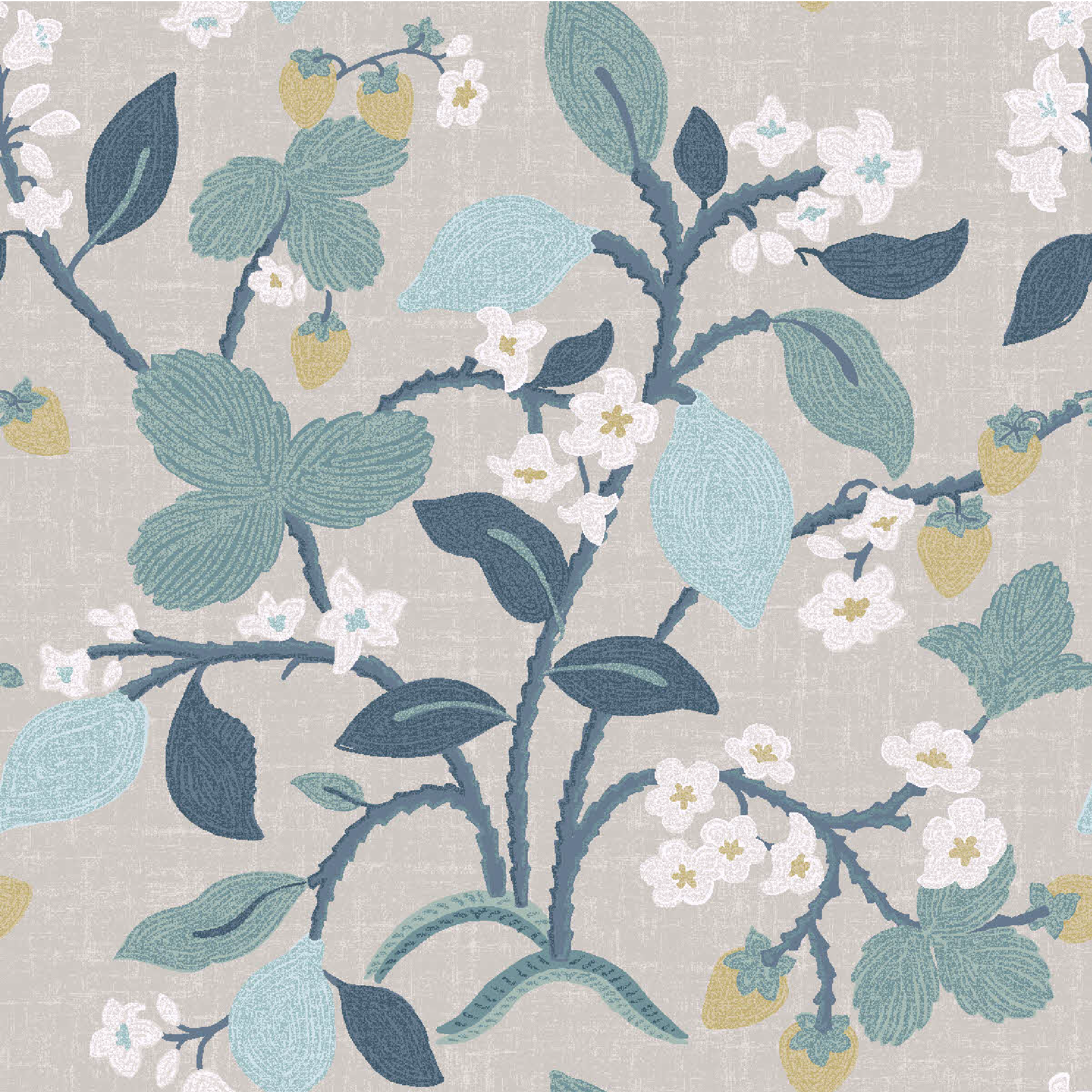 Strawberry Hill Fabric - Amber