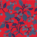 Strawberry Hill Fabric - Deep Red