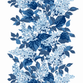 Bar Harbor Hydrangea Fabric - All Over Blue