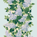 Bar Harbor Hydrangea Fabric - Sky Blue