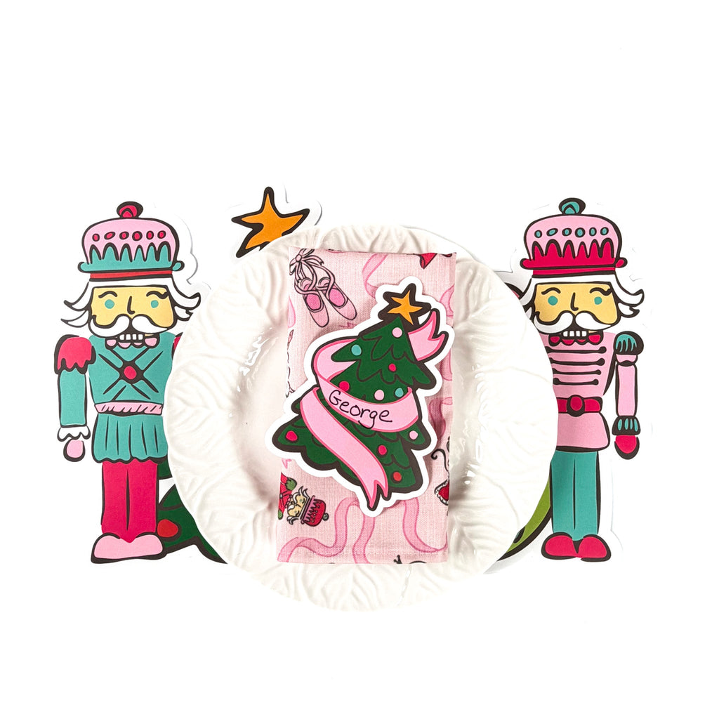 Shaped Nutcracker Paper Placemats, Set of 12
