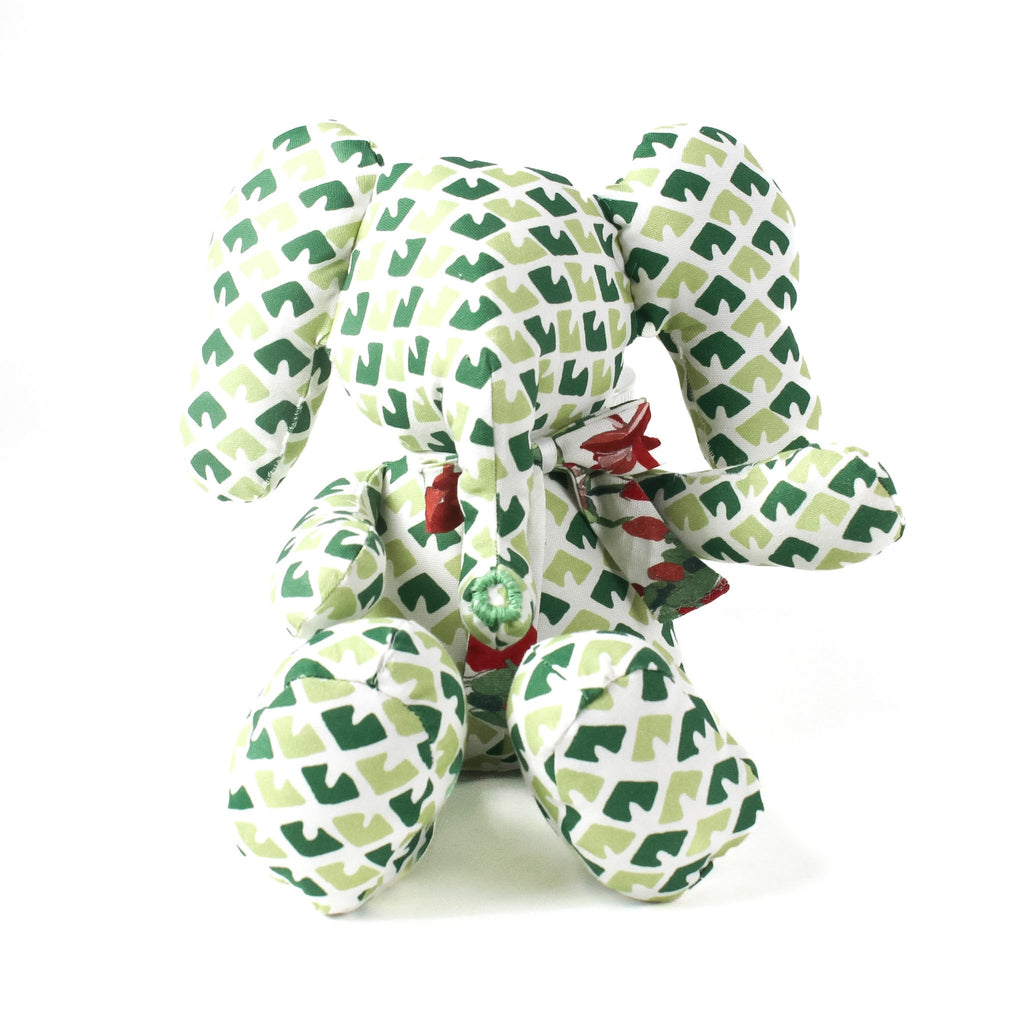 Old Jaipur Green Stuffed Elephant
