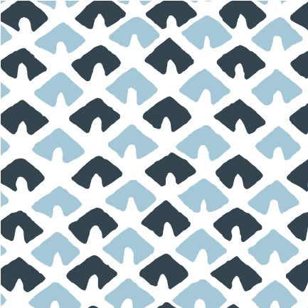 Old Jaipur Unpasted Wallpaper - Navy Blue