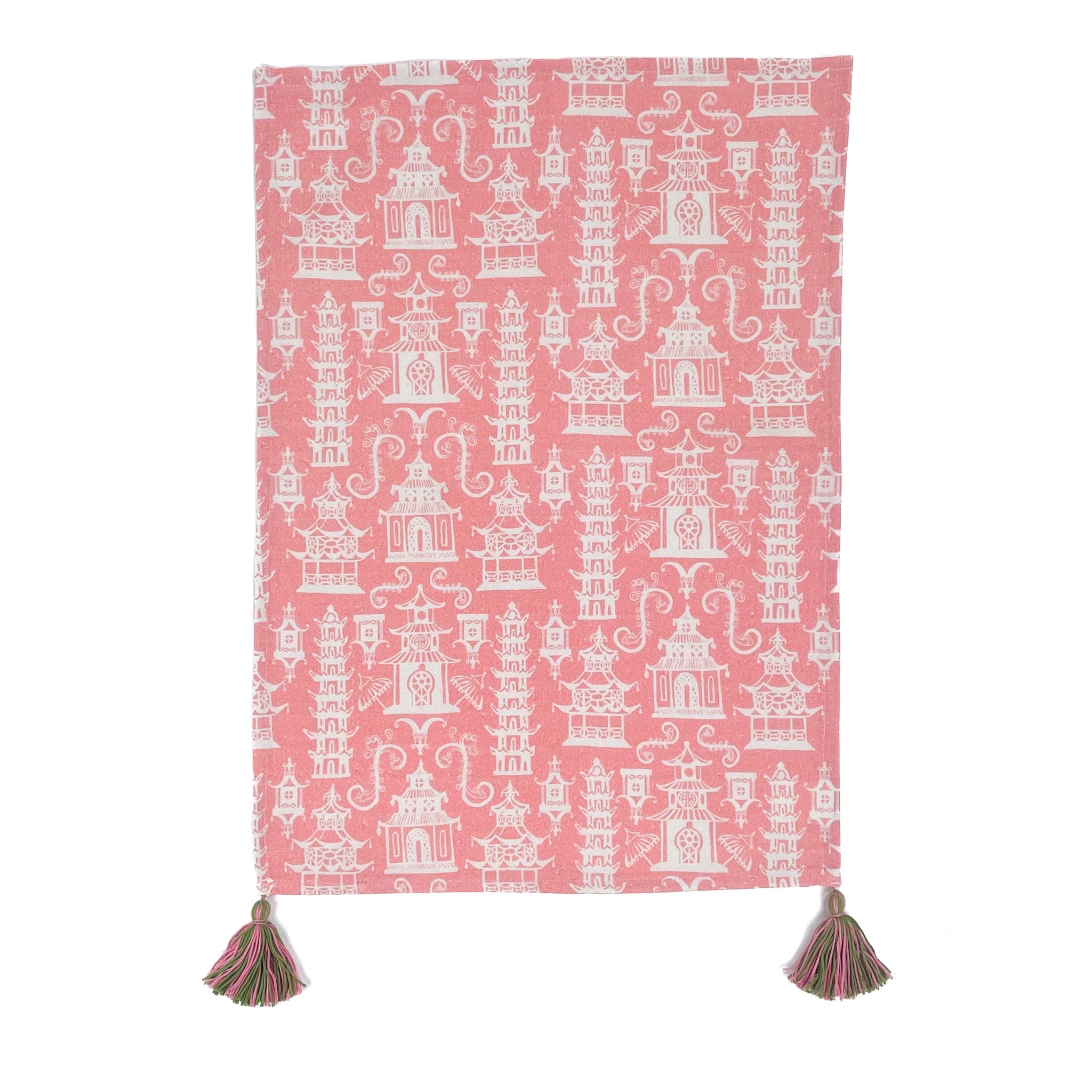 Pink Pagoda Tea Towel/Dish Towel/Guest Towel