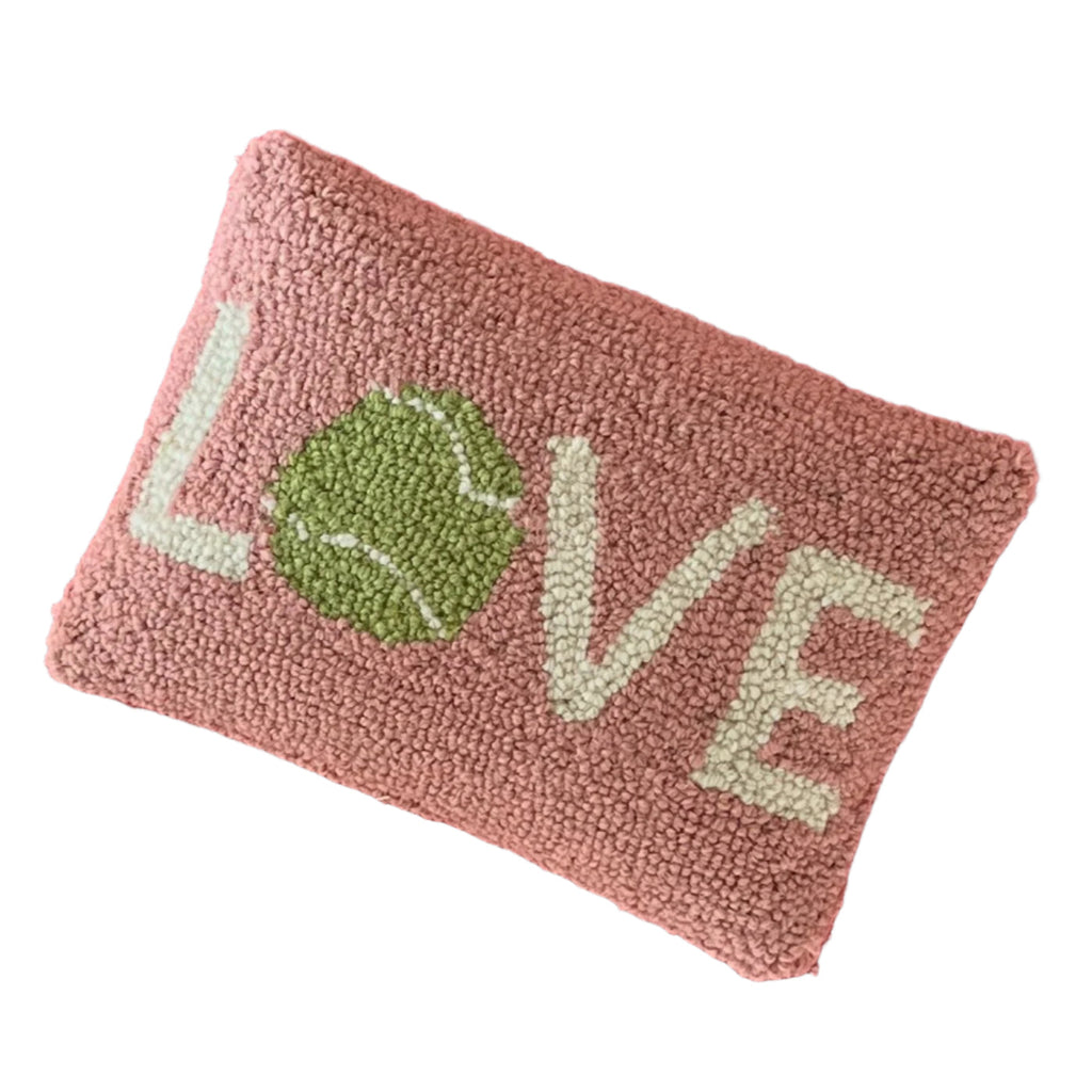 Pink "Love" Tennis Pillow