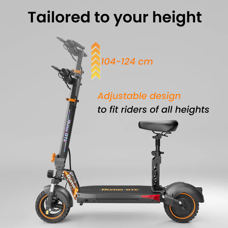 Ruitoo RT6 1000W Electric Scooter – 34 Mile Range, 31 MPH, Foldable