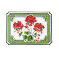 Shaped Geranium Paper Placemats, Set of 12