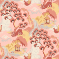 Old Peking Chinoiserie Fabric - Bahama Pink