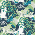 Old Peking Chinoiserie Fabric - Jungle Green
