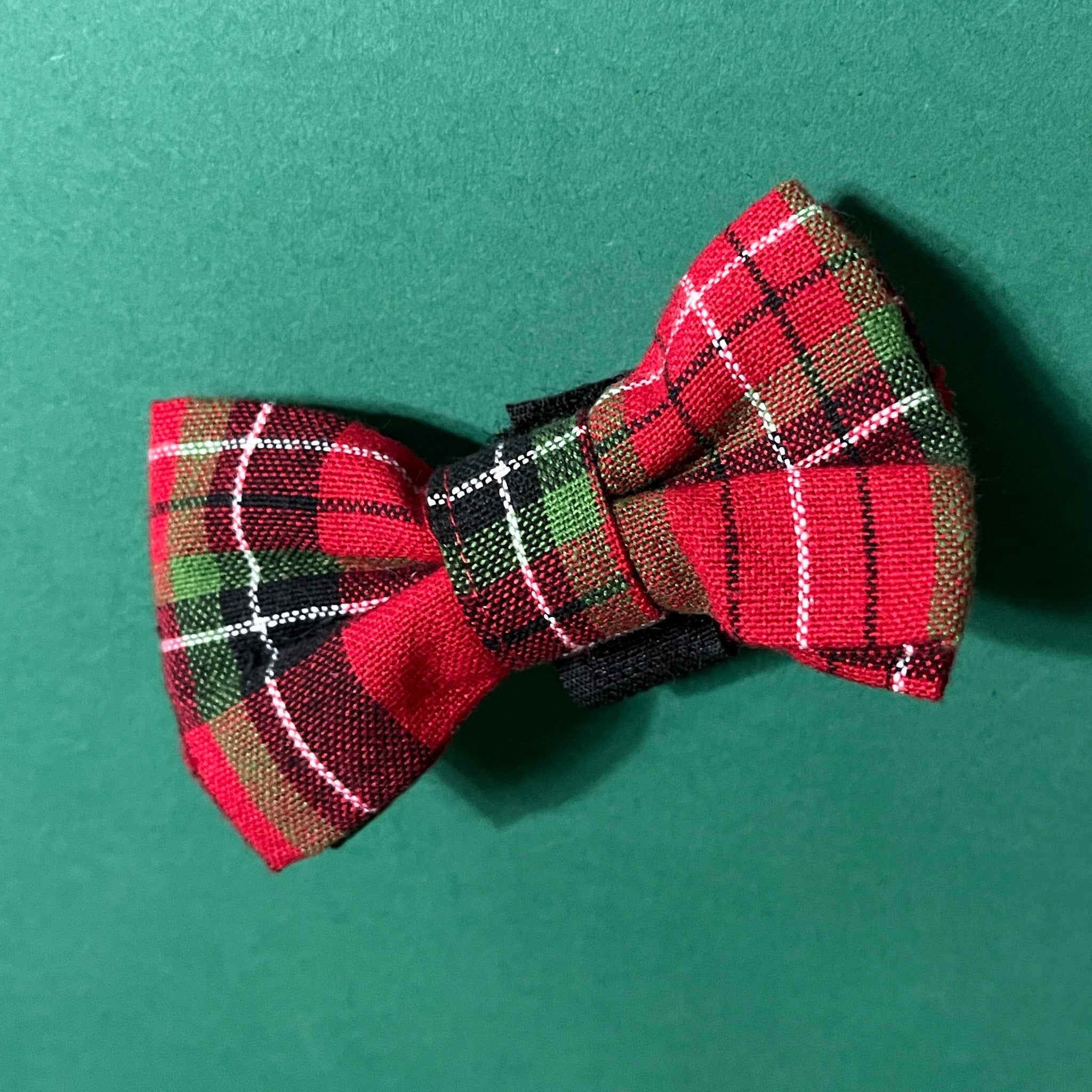 Royal Stewart Red/Green - Plaid Dog/Cat Bowties, Medium/Large