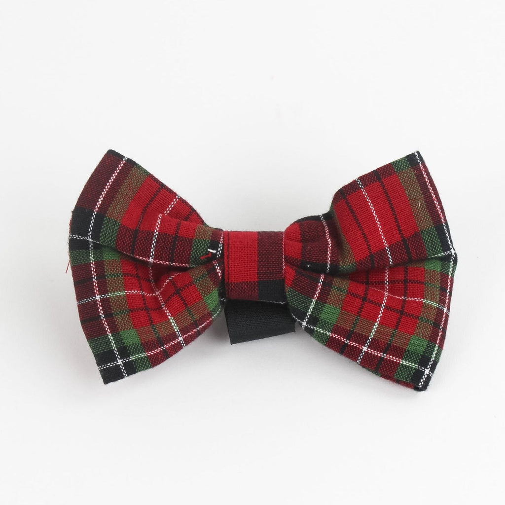 Royal Stewart Red/Green - Plaid Dog/Cat Bowties, Medium/Large