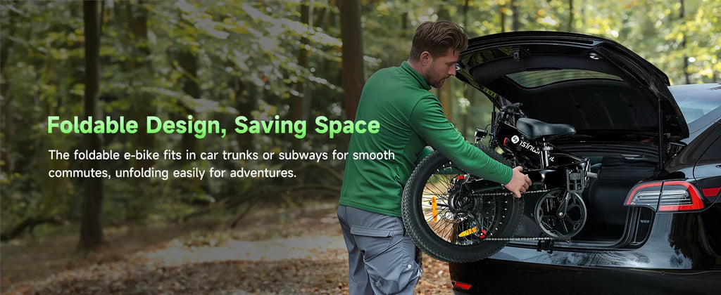 Isinwheel U5 500W Folding eBike – 20" Compact Commuter Electric Bike