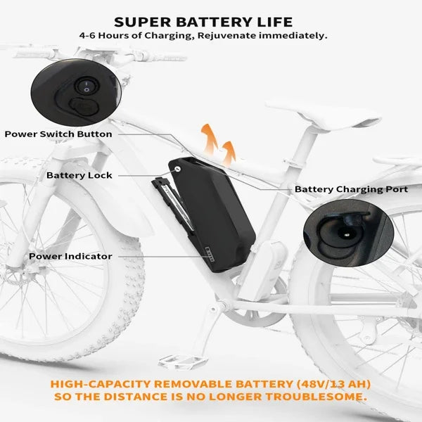 Motor Electric Bike - 48V Battery, 20" Wheels