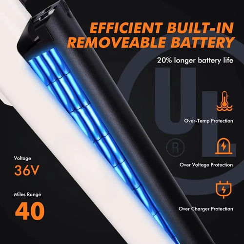 750W Motor E-Bike - Water Resistant, 7-Speed Performance
