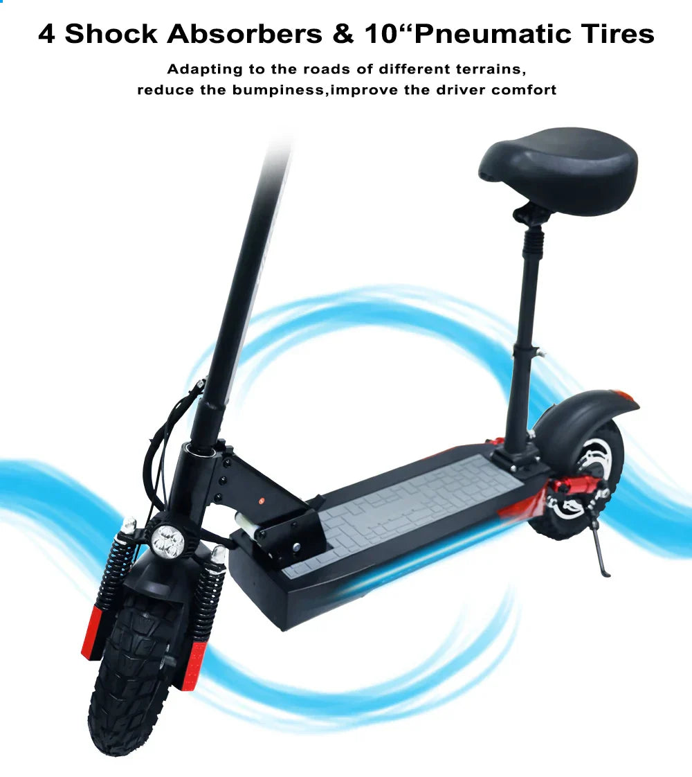 VICAN 48V Foldable Electric Scooter - 800W Max Speed 45km/h