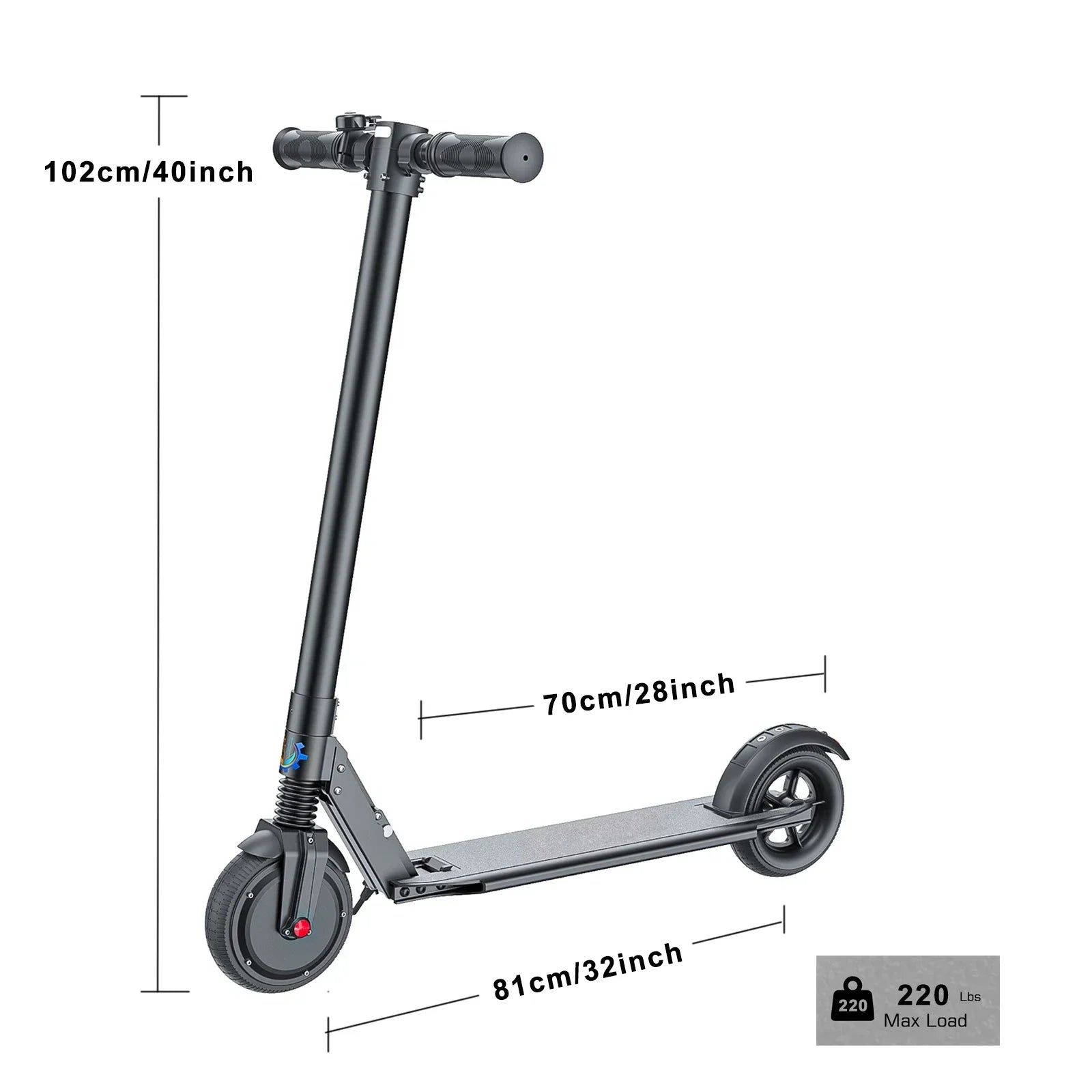 Caroma Foldable Electric Scooter for Adults – 20 MPH, 15.5 Mile Range