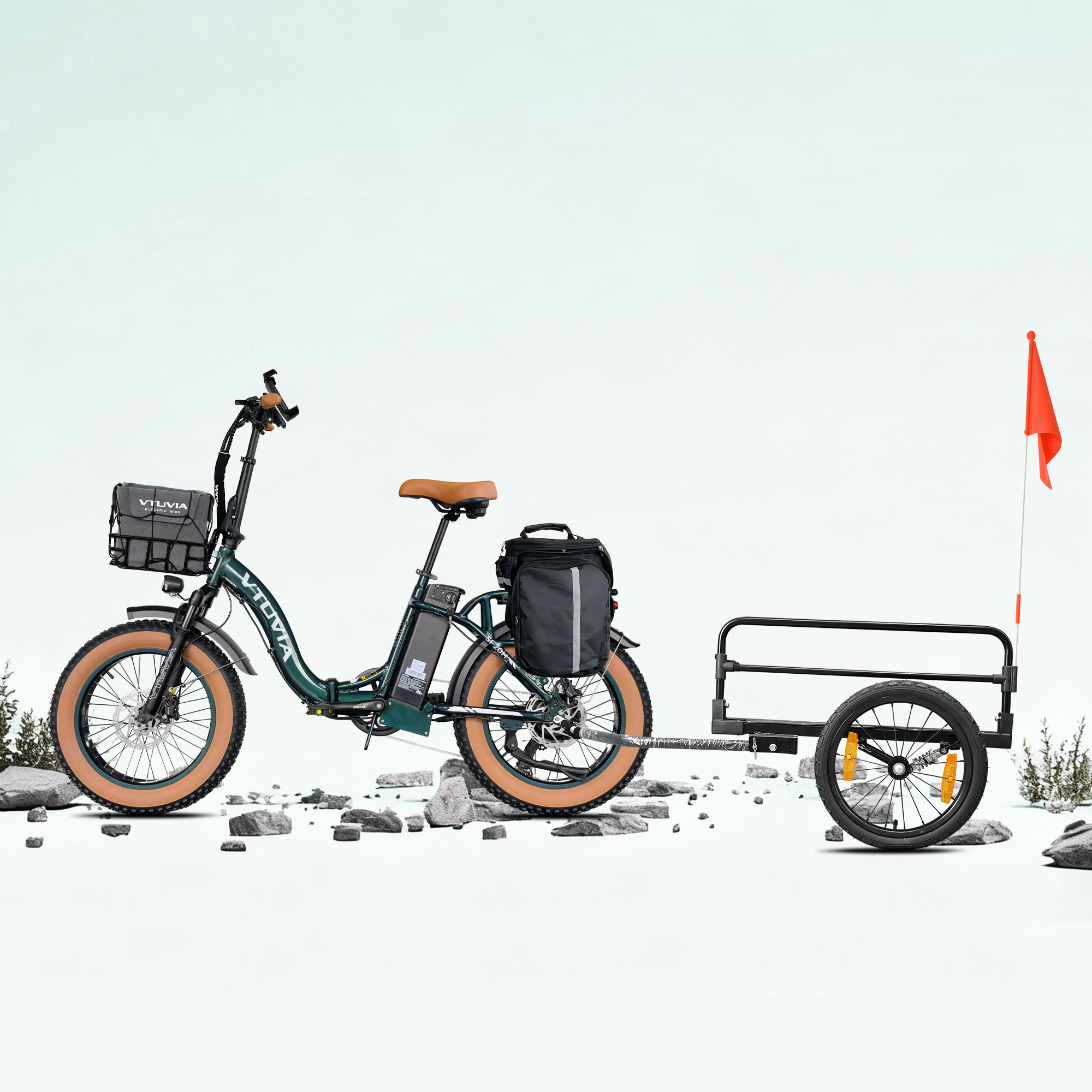 VTUVIA SF20H Folding Ebike Red