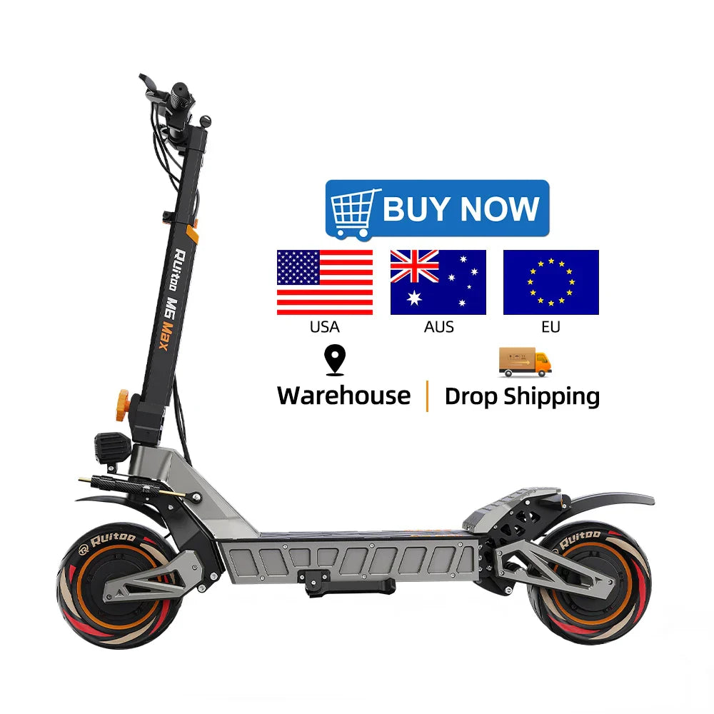 M6Max Dual Motor Scooter - 5600W, 60V, Fast Charging