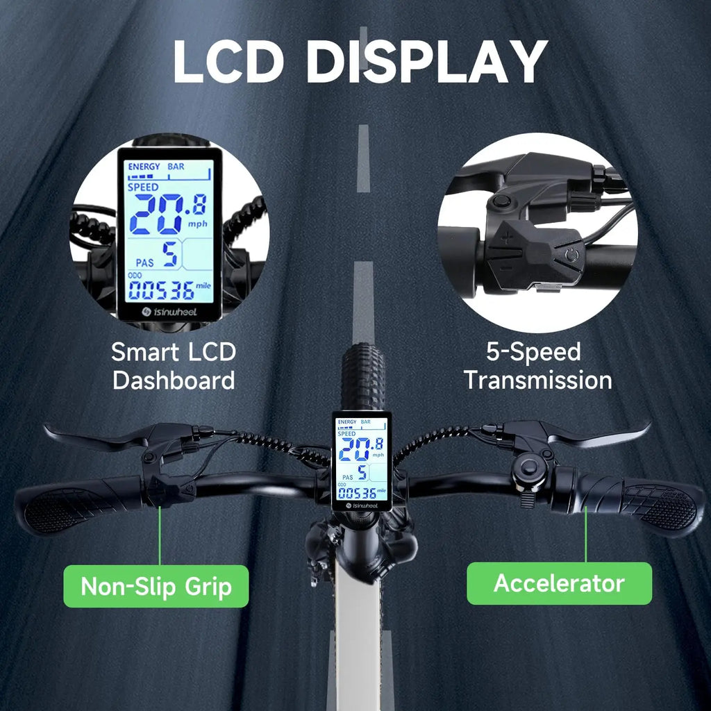 Isinwheel U5 500W Folding eBike – 20" Compact Commuter Electric Bike
