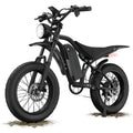 Fat Tire Electric Bike - 1200W, Dual Suspension, 7 Speeds